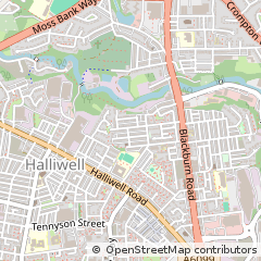 Map of Bolton, Lancashire