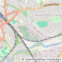 Map of Nuneaton, Warwickshire