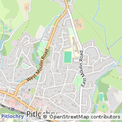 Map of Pitlochry, Perthshire