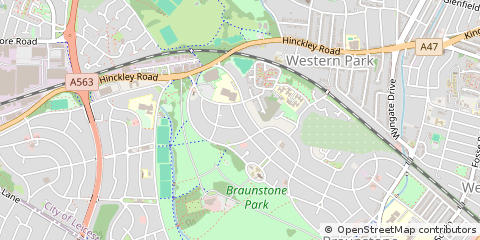 Map of Leicester