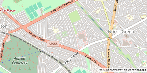 Map of Liverpool, Merseyside