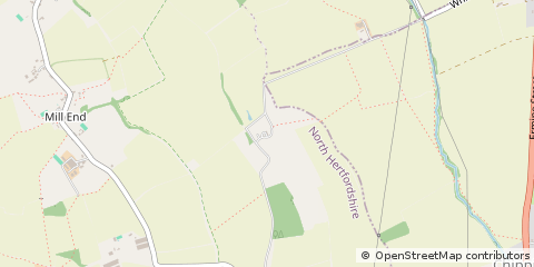Map of Buntingford, Hertfordshire