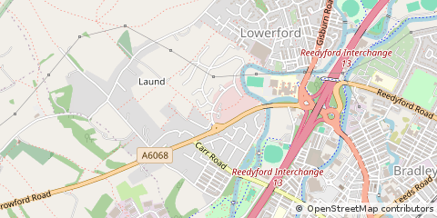 Map of Nelson, Lancashire