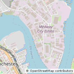Map of Rochester, Kent