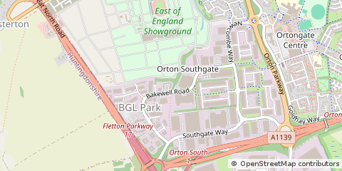 Map of Peterborough, Cambs