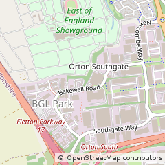 Map of Peterborough, Cambs