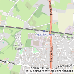 Map of Tonbridge, Kent