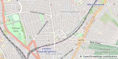 Map of Brighton