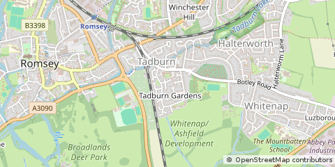 Map of Romsey