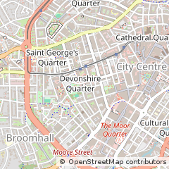 Map of Sheffield