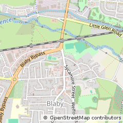 Map of Leicester, Leicestershire