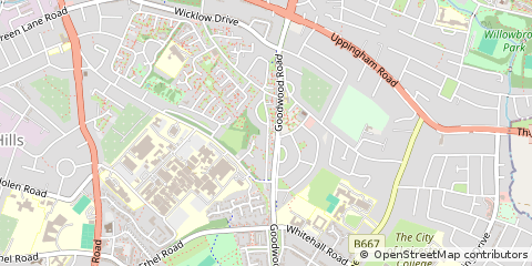 Map of Leicester