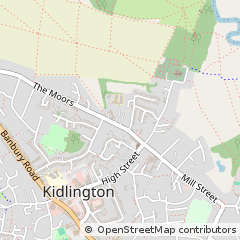 Map of Kidlington, Oxfordshire