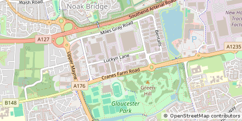 Map of Basildon, Essex