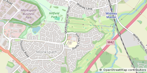 Map of Solihull