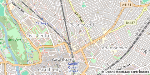 Map of Cardiff