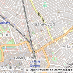 Map of Cardiff
