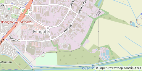 Map of Peterborough, Cambridgeshire