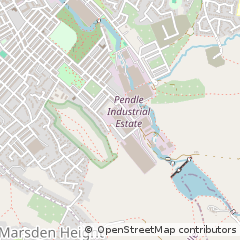 Map of Nelson, Lancashire