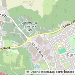 Map of Newtownabbey, County Antrim