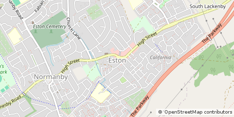 Map of Eston, Cleveland
