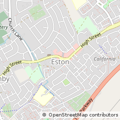Map of Eston, Cleveland