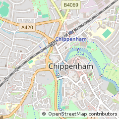 Map of Chippenham, Wiltshire