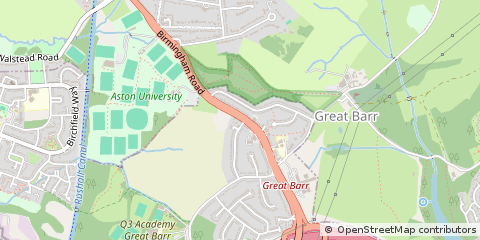 Map of Birmingham, West Midlands