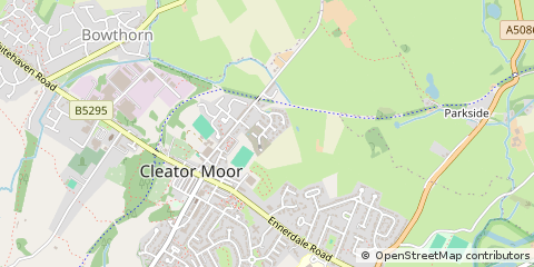 Map of Cleator Moor, Cumbria