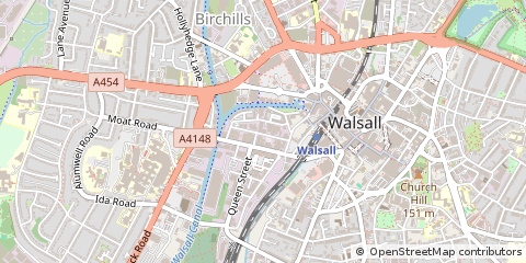 Map of Walsall