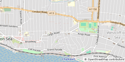 Map of Leigh-on-SEA