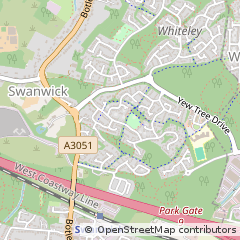 Map of Fareham, Hampshire