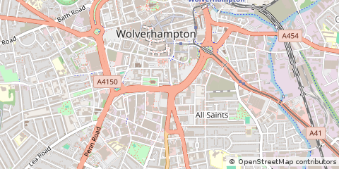 Map of Wolverhampton