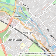 Map of Hemel Hempstead, Hertfordshire