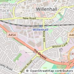 Map of Willenhall, West Midlands