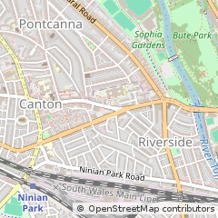 Map of Cardiff