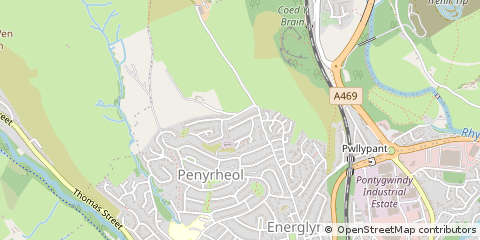 Map of Caerphilly