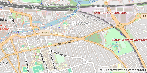 Map of Reading, Berkshire