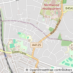 Map of Northwood, Middlesex