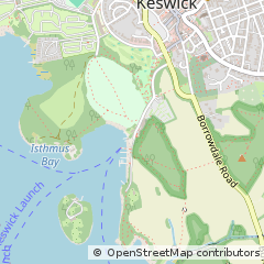 Map of Keswick, Cumbria