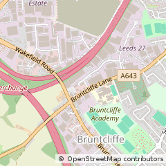 Map of Leeds, West Yorkshire