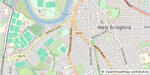Map of Nottingham, Notts