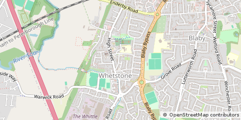 Map of Leicester, Leicestershire