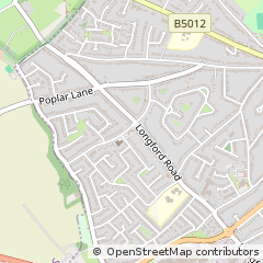 Map of Cannock, Staffordshire