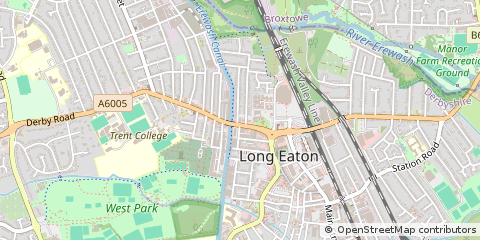Map of Nottingham, Nottinghamshire