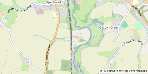 Map of Spellbrook, Herts