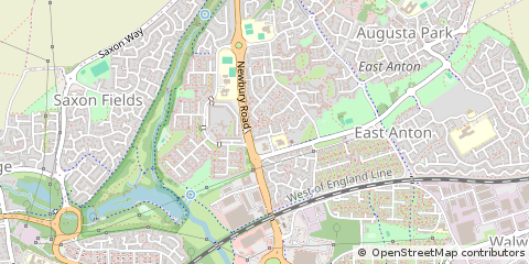 Map of Andover, Hampshire