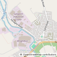 Map of Ballymena, Co Antrim