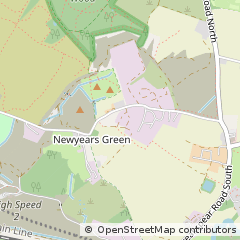 Map of Uxbridge, Middlesex