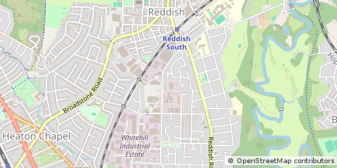 Map of Stockport, Cheshire